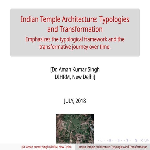 Indian Temple Architecture: Typologies and Transformation | PDF