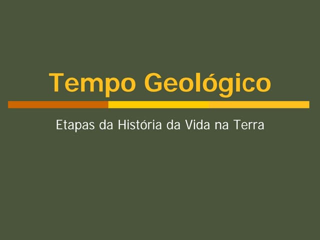 Tempo Geológico