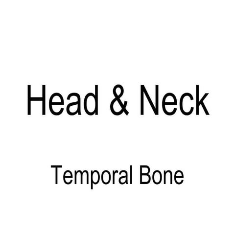 Diagnostic Imaging of Temporal bone