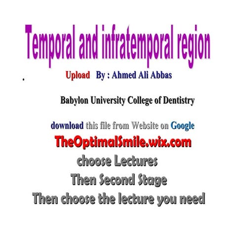 Anatomy of  Temporal dt