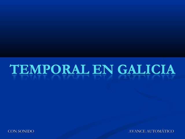 Temporal en galicia