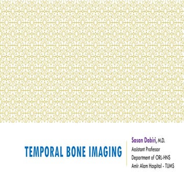 Temporal Bone Imaging