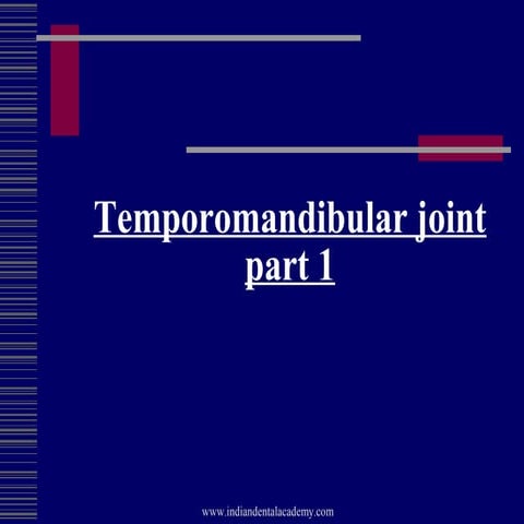 Temporomandibular joint