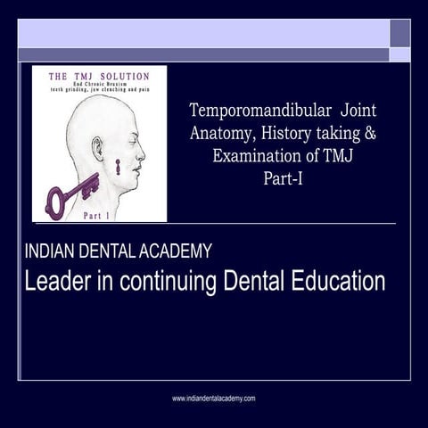 Temporomandibular  joint/ dental courses