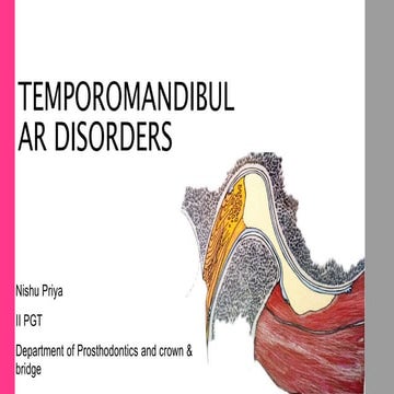 Temporomandibular joint disorders