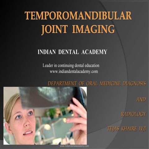Temporomandibular joint imaging 2 /certified fixed orthodontic courses by Ind...