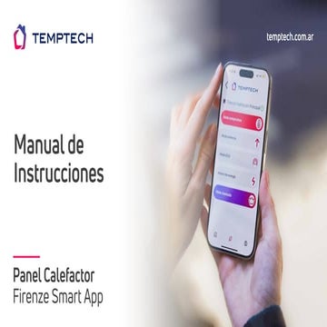 Panel Calefactor Temptech Manual Firenze Smart