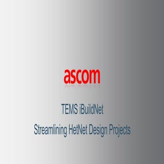 TEMS iBuildNet