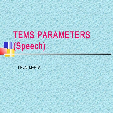 Tems parameter (1)