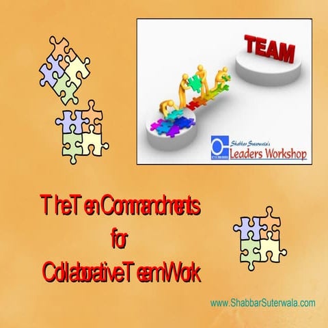 Ten commandments-for-collaborative team work