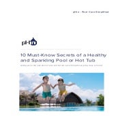 10 Secrets of A Healthy Pool