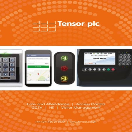 Tensor Time and Attendance, Access Control, CCTV, HR and Visitor Management P...
