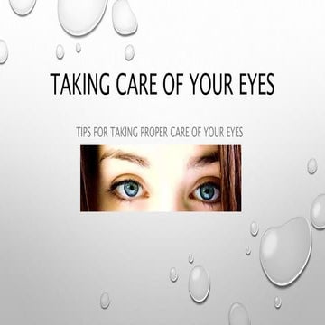 Common eye conditions | PPT