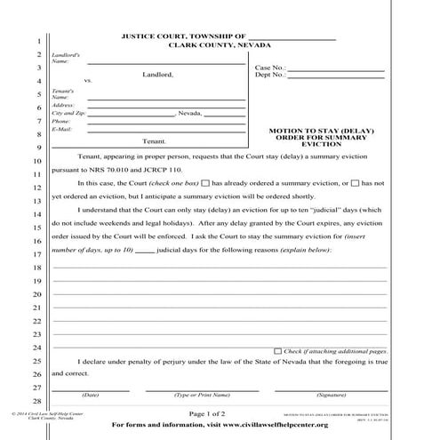 Tenants motion-to-stay-summary-eviction-fillable | PDF