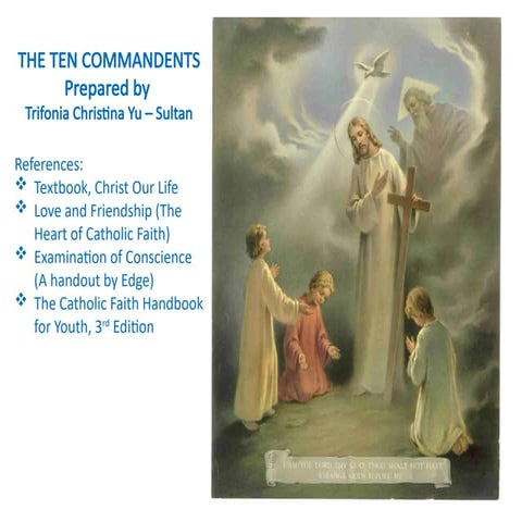 Ten Commandments. pptx for students catechism | PPTX