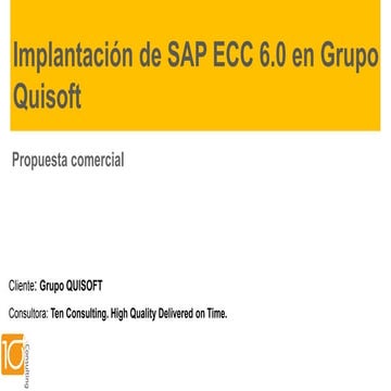 Implantación SAP en Grupo de 6 sociedades