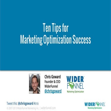 Top Ten Conversion Optimization Tips for Marketing Success