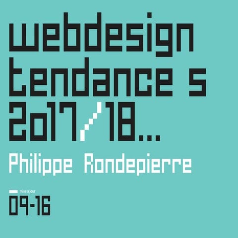 Tendances Web Design 2017/2018