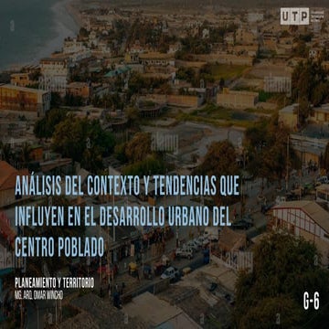 UTP Planeamiento y territorio | PDF