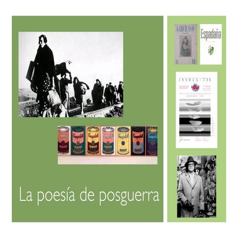 Tendencias de la poesía de posguerra 