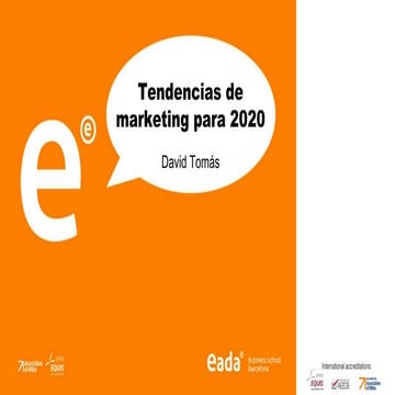 Tendencias en Marketing Digital para 2020 #MkTrendsEADA