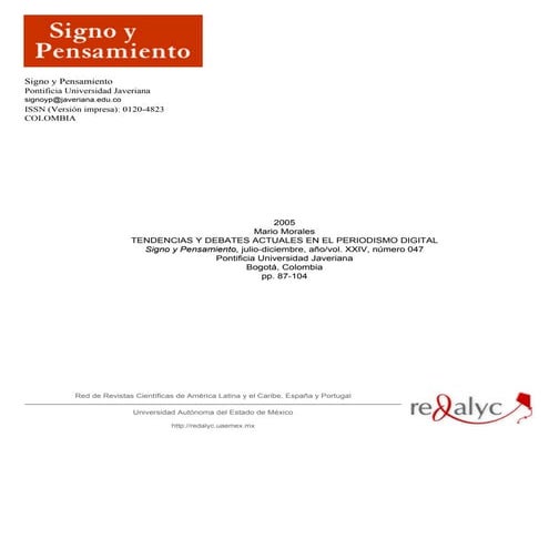Tendencias y debates en el  periodismo digital   mario morales