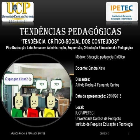 Tendência Crítico Social dos Conteúdos | PPTX