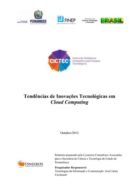 Tendências de inovações tecnologics em cloud computing