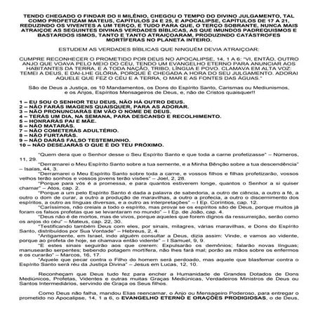 Tendo chegado o findar do II milênio chegou o tempo.pdf