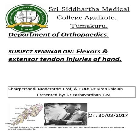 Tendon injury by dr yash