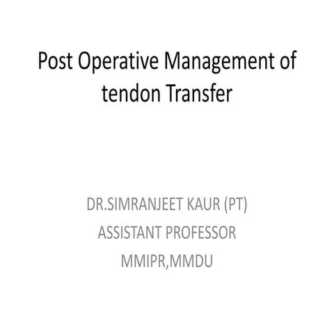 Tendon transfer.pptx