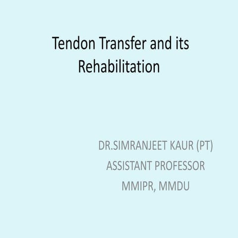 Tendon transfer.pptx