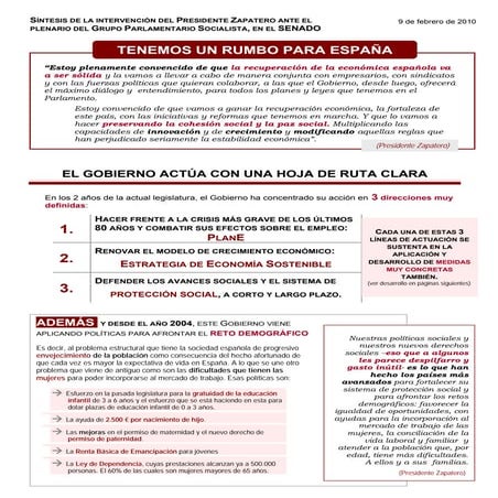 Tenemos Un Rumbo Para EspañA