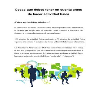 Tener en cuenta deporte