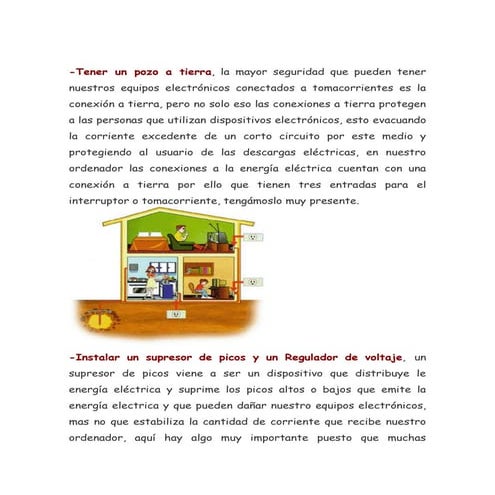 Tener un pozo a tierra