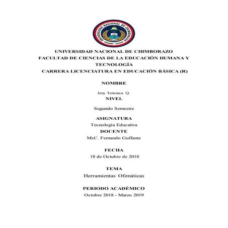 HERRAMIENTAS OFIMATICAS