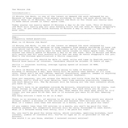 Offline data entry | TXT