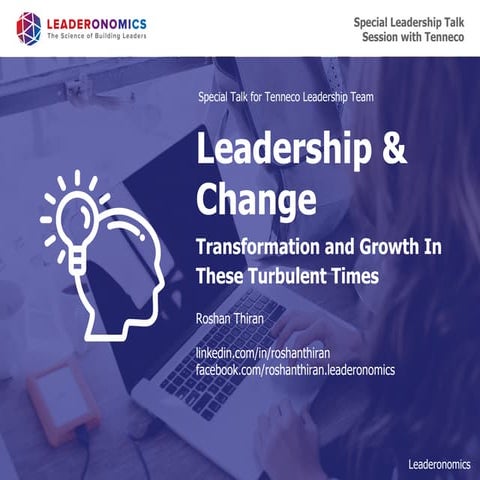 Special Presentation on Change & Leaersh