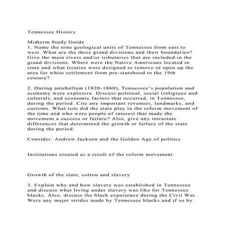 Tennessee Statehood | PPTX