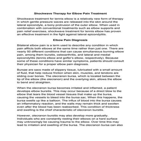 Tennis elbow | PDF