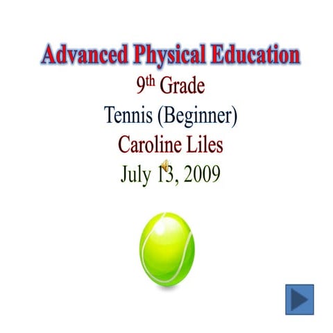Tennis Powerpoint