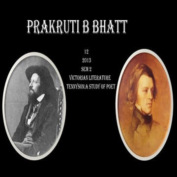 Tennyson  a study of the poet