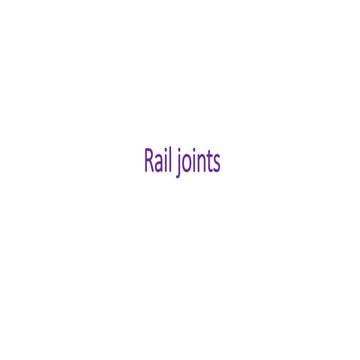 Rail Joints