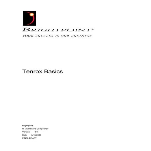 Tenrox Basics V5