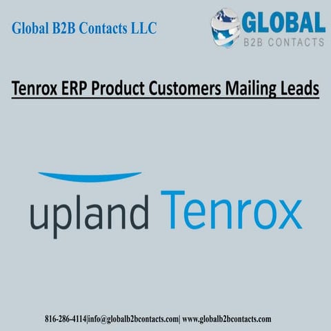 Tenrox ERP product customers mailing leads