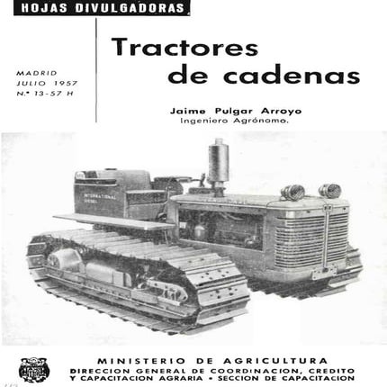 Tensado de cadena de tractores oruga