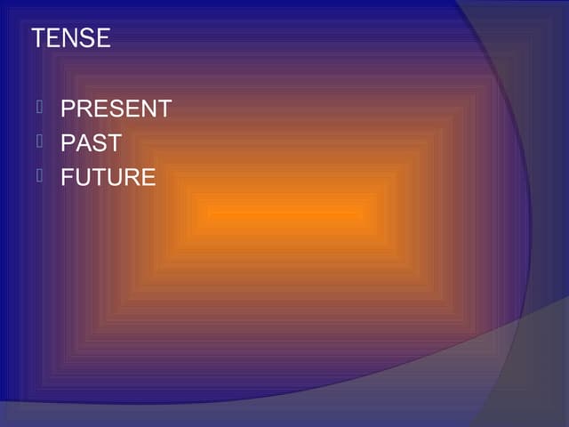 Tense