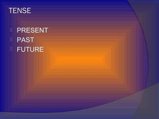 Kinds of present tense | PDF