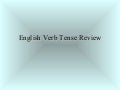 English Tenses