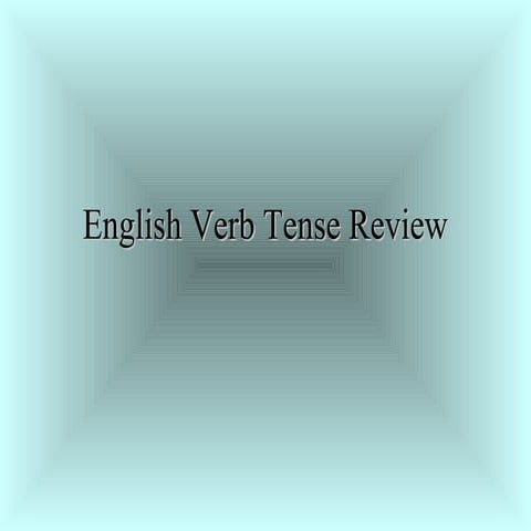 English Tenses